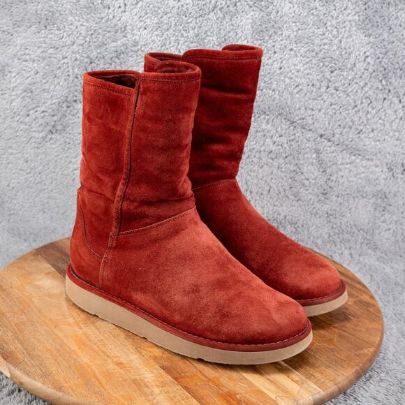 Ugg Italian Luxe Collection Abree Short Shearling Boots 1009250 Women's Size 6 - Picture 1 of 6